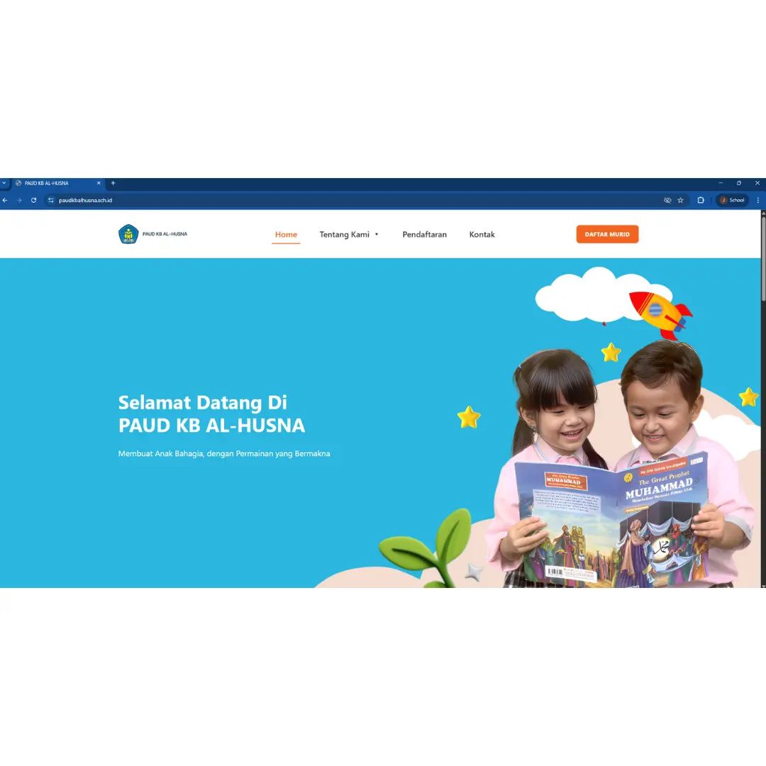 Website PPDB Paud KB AL-Husna